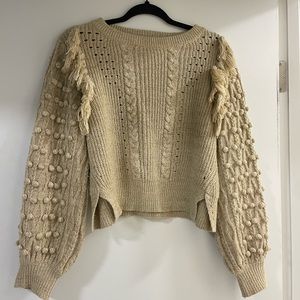Cleobella Cream Textured Sweater